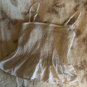 Dynamite Cream Smocked Camisole